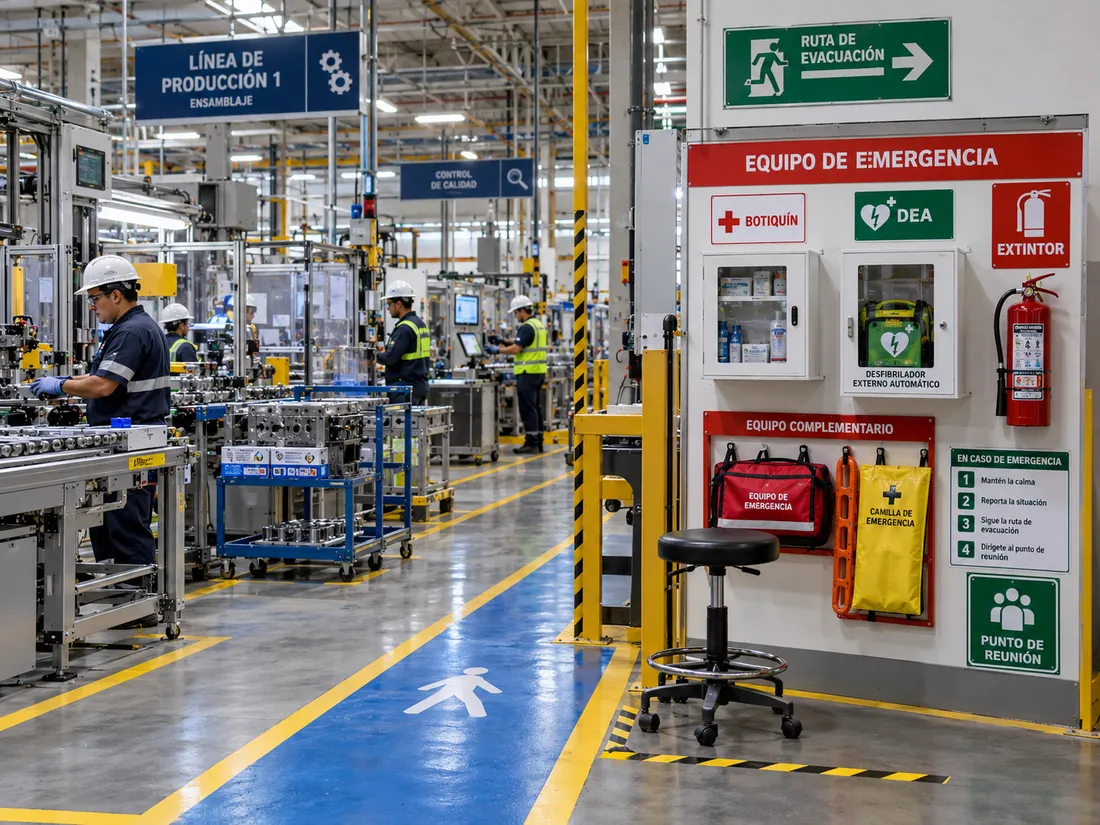 Capacitación en emergencias: Industrias